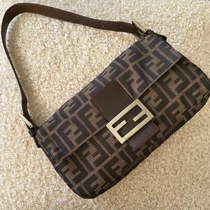 Fendi zucca baguette authentic
